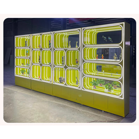 Game Center Rédemption Cabinet Led Vitrine pour les machines à griffes Présentoir en bois Comptoir Design Présentoir en bois Bureau de caisse