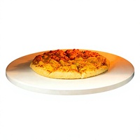 Pierre à pizza ronde en cordiérite de 34 cm pour four, grill, barbecue, plaque de cuisson, vente en gros OEM