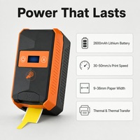 Mini imprimante d'étiquettes thermiques portable, imprimante d'étiquettes de codes-barres sur papier thermique, fabricant d'étiquettes pour autocollants et codes-barres, usage domestique