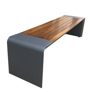 ม้านั่งสแตนเลสแบบเปลือยหลังสำหรับสวนกลางแจ้งทันสมัยสำหรับลานบ้านโรงเรียนและห้างสรรพสินค้าขายส่ง - Product Image 1