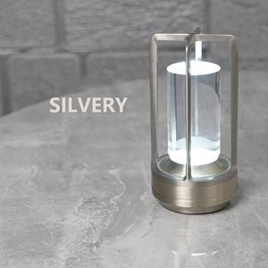 Hiện đại 5V DC cung cấp điện pha lê Đèn bàn nhôm có thể sạc lại không dây Bàn đèn lồng 3-MÀU vô cấp mờ cho khách sạn - Product Image 3