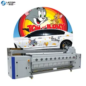 Letop 2.5 M Grande Formato Impressora Plotter Impressora a jato de tinta automática multicolorida Impressora UV para sacos Shein