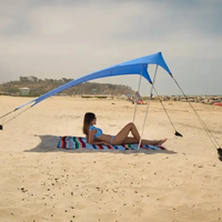 Fourniture directe d'usine installation facile coupe-vent Pop Up Camping abri soleil tente de plage auvent vent tente