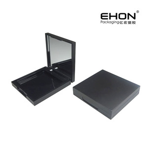 Transparent Square Empty Cosmetic <b>Compact</b> Plastic Single Cavity Blush <b>Makeup</b> Case Eyeshadow Palette With Mirror Packaging - Product Image 6