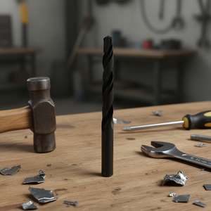 Broca helicoidal HSS de 6,3 mm, 101 mm de longitud, recubrimiento negro, serie corta, multiusos - Product Image 3