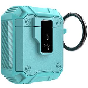 Étui antichoc pour écouteurs PC TPU pour <span class=keywords><strong>Airpods</strong></span> 1 2 avec porte-clés - Product Image 1