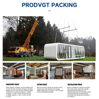 CY Maison Mobile Modulaire Bâtiment Sauver Trois Fret Villa Sapace Capsule Maison Préfabriquée Modulaire Apple Cabine pour Hôtel