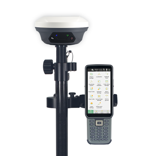 SingularXYZ RTK GPS Unique Receiver E1 Set 4G Cors Ntrip Land Survey Machine Mini GNSS Rover With Data Collector and Software