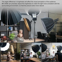 ZSYB High CRI Boîtier en aluminium Dimmable 300 watts 2700-6500K Led Caméra vidéo Phototgrpahic Éclairage
