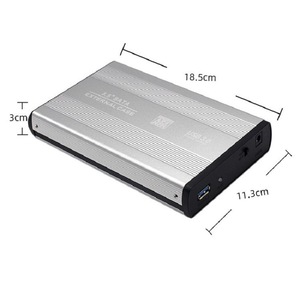 Caja de disco duro externo Sata de 3,5 pulgadas, carcasa de aluminio USB 3,0 para uso en escritorio y móvil - Product Image 3