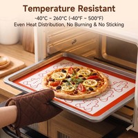 Alas Panggang Silikon Bentuk Manusia Roti Jahe Natal 0.7mm FDA LFGB Anti Lengket Tahan Panas Ukuran Kustom Pasokan Grosir Langsung dari Pabrik