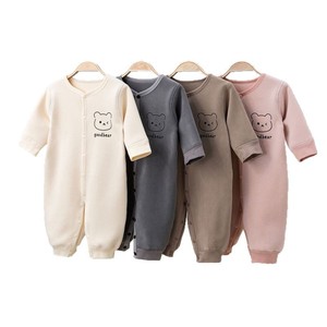 Tutina calda per neonati con interno in <span class=keywords><strong>pile</strong></span> per primavera, autunno e inverno, per bambini e bambine, per uscire, per gattonare in casa - Product Image 5