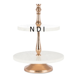 Venta caliente Fiesta de Navidad Celebración Pastel Servir Soporte de pastel plegable Calidad superior Redondeado Top Cup Cake Server Stand - Product Image 5