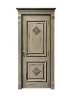 Porte intérieure en MDF sur mesure avec surface finie, design artisanal pour entrée