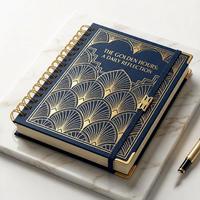 Carnet de notes A5 à spirale avec couverture rigide en lin, 100 feuilles, personnalisable avec logo, pour la planification de la vie et de l'entraînement, coffret cadeau