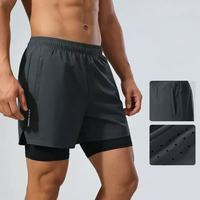 Pantalones Cortos Deportivos de Verano para Hombre, Personalizados, Perforados, Transpirables, de Alta Elasticidad, para Fitness, Running, Entrenamiento, Secado Rápido, Casuales, para Uso Diario