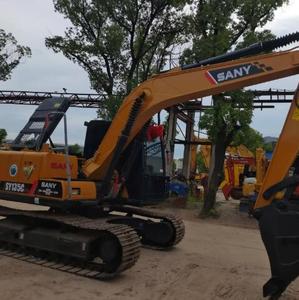 Excavadora hidráulica de orugas Sany SY135C usada en las mejores condiciones, excavadoras de pista de segunda mano con motor Isuzu y caja de cambios - Product Image 1