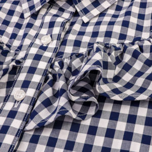 Camicie <span class=keywords><strong>a</strong></span> maniche lunghe da donna Plaid Button Down camicetta floreale arruffata top - Product Image 5