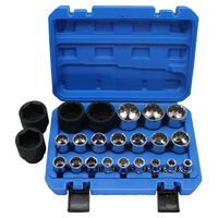 Jeu de clés hexagonales à douille manuelles CR-V de haute qualité, 1/2 pouce, 21 pièces, 8-36 mm, OEM pour la réparation automobile et domestique avec garantie de 3 ans