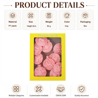 Juego de 10 Cortadores de Galletas Navideños de Plástico con Estampado en Relieve, Molde para Rellenar Galletas, Chocolate, Gelatina, Herramientas para Hornear Postres