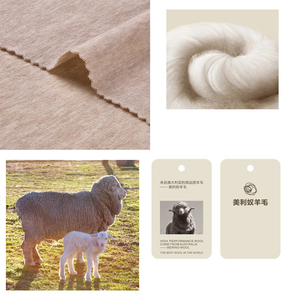 Boran Dệt Ấm Mùa Đông Ngoài Trời 70 Tái Chế <span class=keywords><strong>Polyester</strong></span> 30 Merino Len Pha Trộn Giữa Trọng Lượng Vải Dệt Kim - Product Image 6