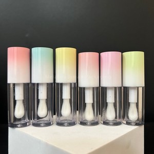 ISMAN ขายส่งหลอดลิปกลอสสีไล่ระดับขนาด 4 มล. 6 มล. แบบใหม่ ขวดคอนซีลเลอร์ทรงกลมแบบเปล่า พร้อมแปรงขนาดใหญ่ รับทำโลโก้ตามสั่ง - Product Image 2