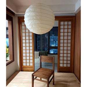 Elegantes puertas corredizas japonesas con infusión de papel para divisores decorativos de sala de estar - Product Image 3