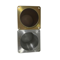Bodies de raccordement en alliage d'aluminium usinés avec précision sur commande CNC, anodisation or et argent disponible.