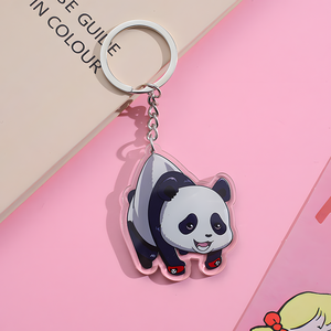 Op maat gemaakte CNC-gegraveerde acryl sleutelhanger met UV-print, anime spell battle cartoon stijl, gepersonaliseerde naam, trendy cadeau, promotiegeschenk - Product Image 6