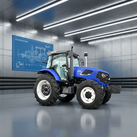 Allradgetriebener kompakter Mini-Traktor, landwirtschaftliche Maschine, geeignet für Garten-, Obstgarten- und landwirtschaftliche Einsätze.