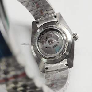 นาฬิกาข้อมือผู้ชาย ระบบอัตโนมัติ ตัวเรือนสแตนเลสสตีลกันน้ำ สไตล์วินเทจ ประดับด้วยแซฟไฟร์สังเคราะห์ - Product Image 2