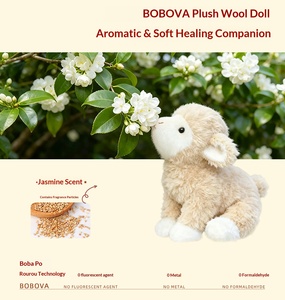 Bobova Baa Baa Sheep 25 cm, morbido piumino fatto a mano con imbottitura in cotone PP, peluche unisex per bambini, regalo di compleanno - Product Image 4