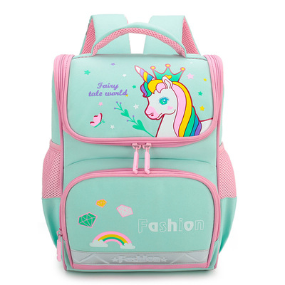 Kids Space Cartoon Rainbow 2021 School Bags For Children waterproof Primary 3D Cute For Girls Sac Unicorn Backpacks