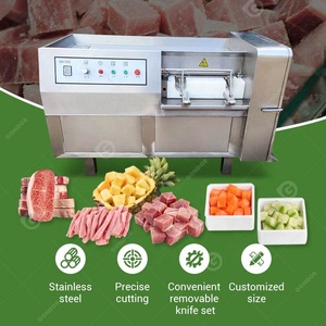 <span class=keywords><strong>อก</strong></span>ไก่ 500 กก.อัตโนมัติดิบเนื้อเครื่องตัด Cube ความเร็วสูงแช่แข็งลูกเต๋าเนื้อ Cuber ชีสเครื่อง Dicer - Product Image 2