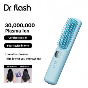 Cepillo Alisador de Cabello Inalámbrico Iónico <span class=keywords><strong>Dr</strong></span>. Flash, Cepillo Alisador de Cabello con Pantalla de Temperatura, Mini Cepillo Alisador de Cabello - Product Image 1