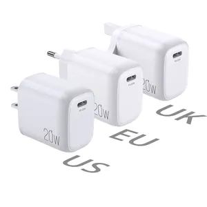 Competitive Price USB-C charger 20w PD fast usb mobile charger quick charge 3.0 power adapter for iPhone