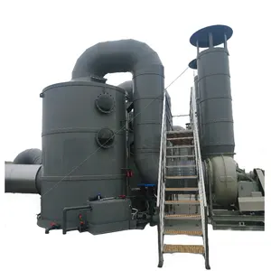 Cheap New Customized gas purification absorption spray tower/air scrubber for dust cleaning/dedusting Gas Disposal Machinery