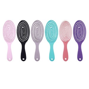 कस्टम लोगो खोखला हुआ ब्रश नए डिजाइन डिंगलिंग मालिश बालों को सीधे और कर्ली बालों के लिए - Product Image 1