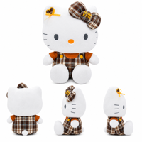 Peluche Hello Kitty Anime Mignonne et Populaire, Jouet en Peluche de 8 Pouces, Adorable Figurine de Jeu d'Arcade pour Enfants