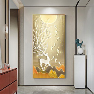 <span class=keywords><strong>2025</strong></span> Hiện Đại Cảnh Quan Hươu Động Vật Pha Lê Sứ Tường Nghệ Thuật In Ấn Mới Trang Trí Nội Thất Vải Cơ Sở Cho Phòng Khách Phong Cảnh - Product Image 1