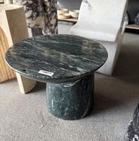 Table basse en marbre vert naturel avec plateau solide, design moderne, écologique et durable pour salon, chambre et salle à manger