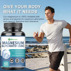 Private Label magnesio glicinato e zinco vitamina D3 B6 complesso magnesio glicinato capsule integratori a base di erbe - Product Image 3