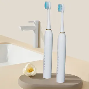Adult Silicone Factory Direct Sale Waterproof Wireless Charging Whitening Sonic Electric Toothbrush