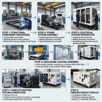 Generador diésel automático de 50 kVA, Shanghai 55 kVA 65 kVA, Precio de Grupo Electrógeno Importado, Fabricantes en Zimbabue, Nuestra Generación