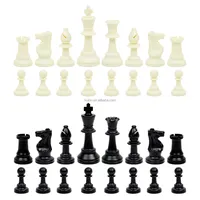 टूर्नामेंट शतरंज टुकड़े 3.75 इंच राजा शतरंज सेट