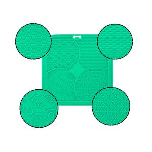 Tapis d'alimentation lente en silicone pour animaux de compagnie, réutilisable, sans BPA, qualité alimentaire, facile à nettoyer, accessoire pour repas de chats et chiens - Product Image 2