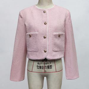 Chaqueta Corta de Perfume para Mujer, Colección Otoño-Invierno 2025, Cuello Redondo, Estilo Madura Ligera, Blusa de Celebridad, Chaqueta Francesa Delicada - Product Image 3