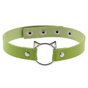 Collier ras du cou gothique officiel <span class=keywords><strong>pour</strong></span> femme, réglable, en cuir PU noir, collier de <span class=keywords><strong>chat</strong></span> sexy en métal, <span class=keywords><strong>harnais</strong></span> punk BDSM <span class=keywords><strong>pour</strong></span> <span class=keywords><strong>adulte</strong></span> et jouets sexuels - Product Image 2