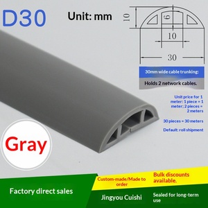 Organizador de Cables Cuishi de Polímero de Alta Calidad, Protector de Suelo de Goma Suave Antideslizante, Cubre Juntas de Suelo Blanco, <span class=keywords><strong>Sin</strong></span> Perforación, Autoadhesivo, Cortable - Product Image 2