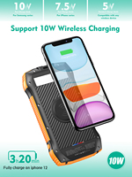 Camping en plein air étanche double USB chargeur solaire banque d'énergie solaire vente chaude aux états-unis 20000mah avec boussole OEM réel 20000mah